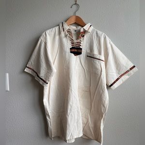 indigenous collared shirt